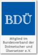Mitgliederlogo des BDÜ